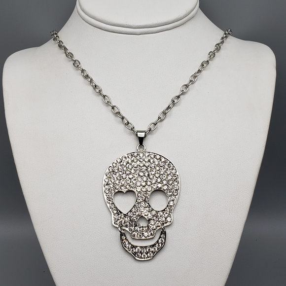 Source Unknown Jewelry - BIG Skull Crystals Large Hinged-mouth Unisex Streetwear HALLOWEEN